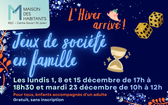 Jeux de société en famille - L'Hiver arrive !_Saint-Julien-en-Genevois